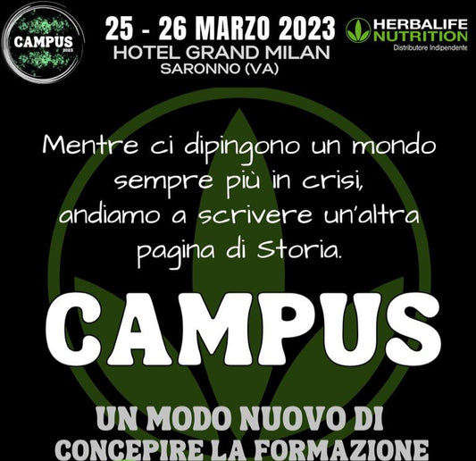 Crescita personale e successo professionale: scopri l'opportunità Herbalife al Campus 29-30 Aprile